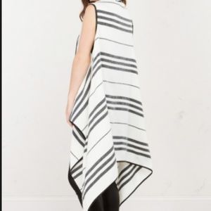 Akira Sleeveless Knit Vest With Vegan Trim OX